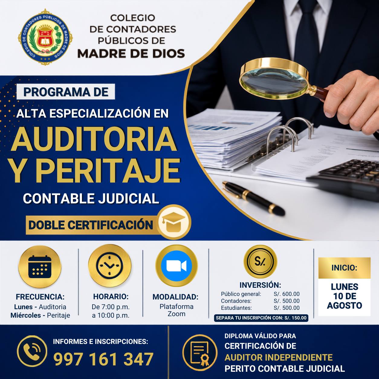 Programa de Alta Especialización en Auditoría y Peritaje Contable Judicial
