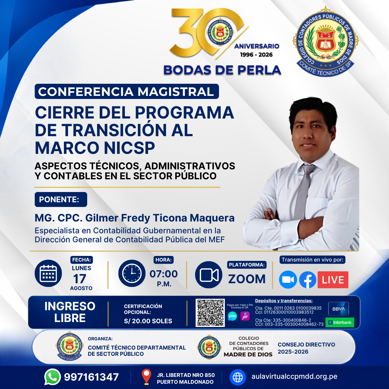 Cierre del Programa de Transición al Marco NICSP: Aspectos técnicos, administrativos y contables en el Sector Público